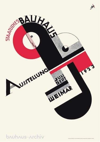 bauhaus ausstellung poster weimar 1923