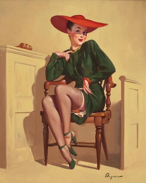 gil elvgren pin up the verdict was wow