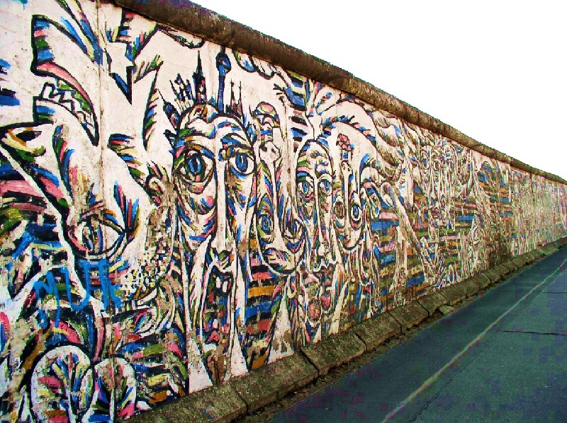 East Side Gallery. Image via Wikipedia, new york, artist, streets, work, german, painted, close,  best, modern, popular, history, people, cold, view, germany world  urban  view post 