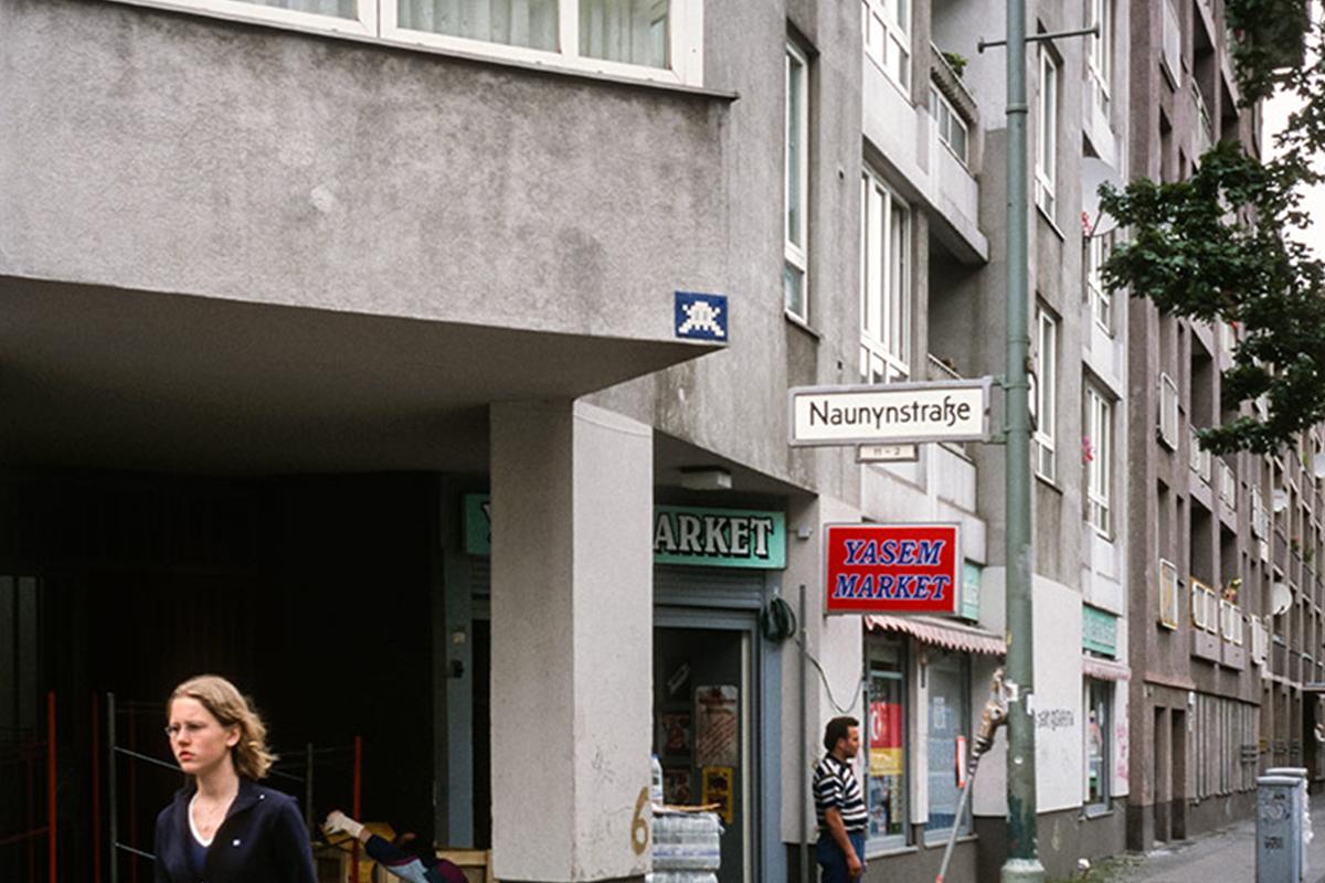 Space Invader in Berlin graffiti new york