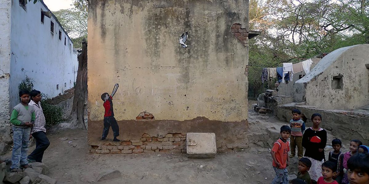 Alias in New Delhi, India (2014), courtesy of the artist and OPEN WALLS 