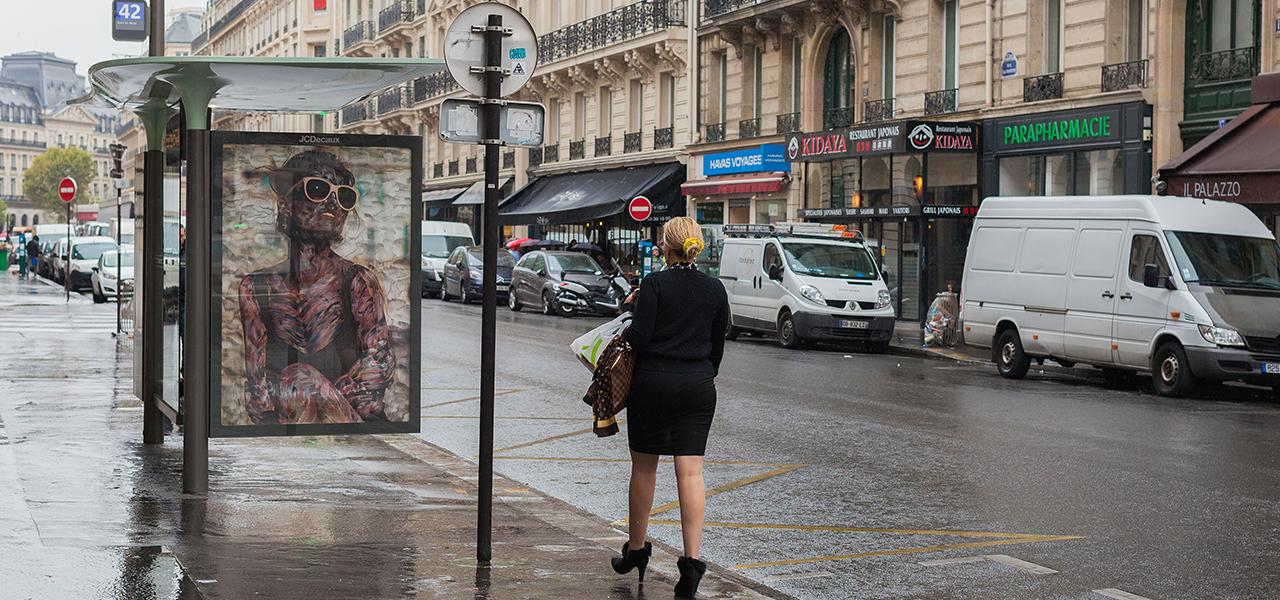Vermibus - Unveiling Beauty, Paris, 2015 © Mark Rigney, Courtesy of the artist and OPEN WALLS Gallery